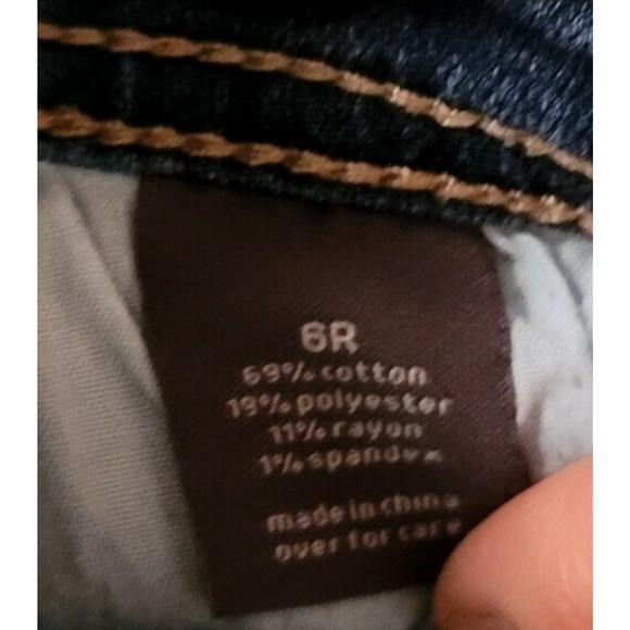 The Limited Skinny Regular Jeans Woman's Size 6R Patchwork denim Jeans Stretch - Picture 6 of 11